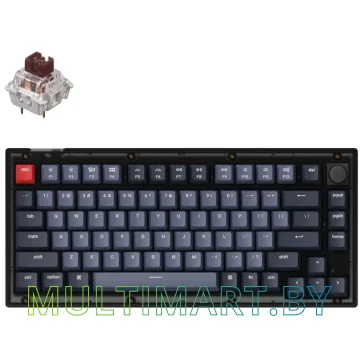 Клавиатура Keychron V1 Knob RGB QMK/VIA V1-C3 (Keychron K Pro Brown)